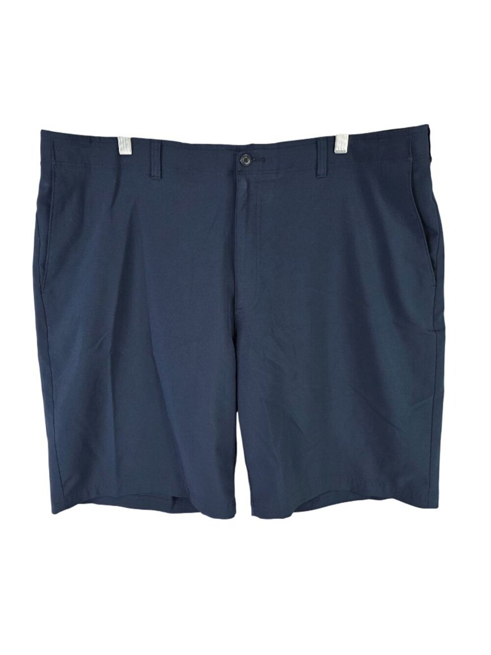 Mens Ben Hogan Blue Flat Front Golf Shorts Polyester Stretch 10.5" Inseam 40